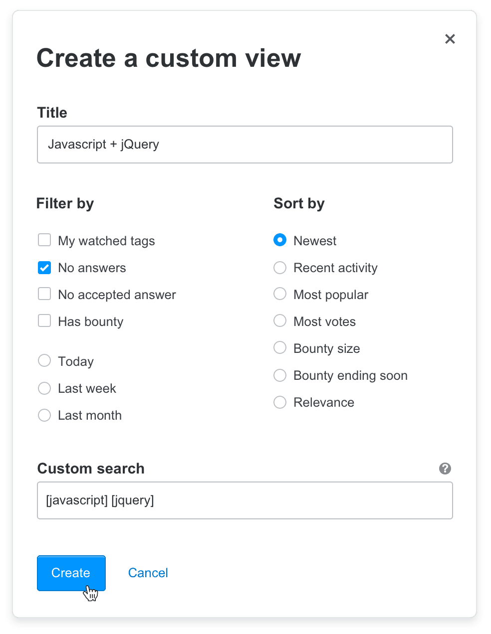 Sorting editing custom sort